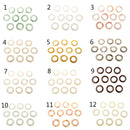 50pcs Eyelet Curtain Tape Rings 40mm Blinds Accessories Sewing Tape Decor