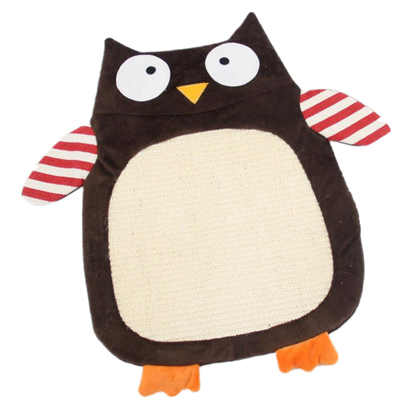 Classic Sisal Cat kitten Scratch Mat Pad Sisal Scratcher Board 49*36cm Owl