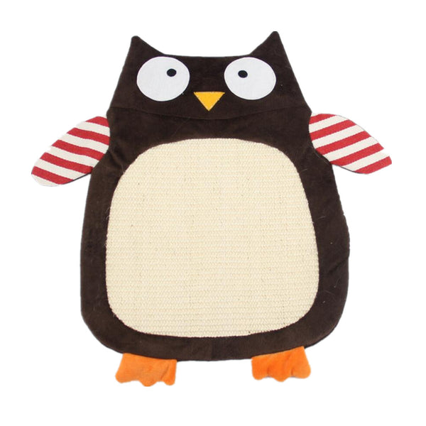 Classic Sisal Cat kitten Scratch Mat Pad Sisal Scratcher Board 49*36cm Owl
