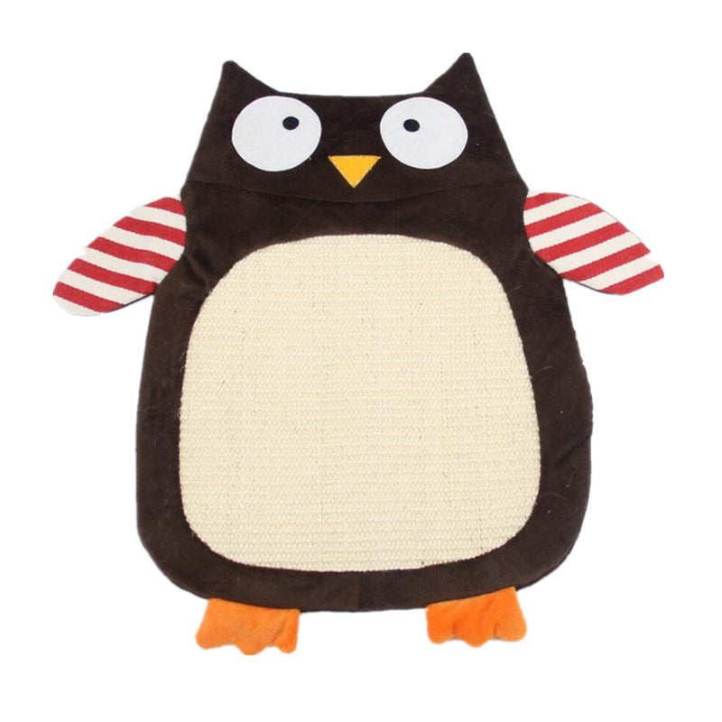 Classic Sisal Cat kitten Scratch Mat Pad Sisal Scratcher Board 49*36cm Owl