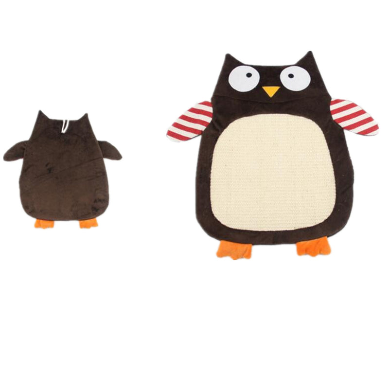 Classic Sisal Cat kitten Scratch Mat Pad Sisal Scratcher Board 49*36cm Owl