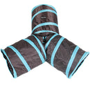 3 Ways Folding Portable Pet Cat Tunnel Dog Kitten Toys Playing Tube w/ Ball