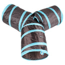 3 Ways Folding Portable Pet Cat Tunnel Dog Kitten Toys Playing Tube w/ Ball