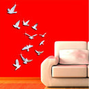 Set of 11pcs Birds Removable Mirror Decal Art Mural Wall Stickers Home Decor DIY