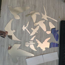 Set of 11pcs Birds Removable Mirror Decal Art Mural Wall Stickers Home Decor DIY