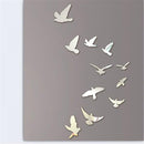 Set of 11pcs Birds Removable Mirror Decal Art Mural Wall Stickers Home Decor DIY