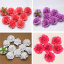 Artificial Silk Rose Flower Heads Wedding Home Party Decor Bridal Bouquet Charms Scrapbooking DIY Pack of 20PCS Orange