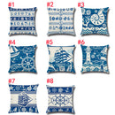 Sea Life Home Decor Throw Waist Cotton Linen Pillowcase Cushion Cover