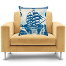 Nautical Decorative Cotton Linen Throw Pillow Case Cushion Cover Home Bedroom Sofa Car Cushion Decor Cover