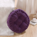Round Comfortable Breathable Super Soft Cotton Filling Corduroy Seat Cushion Outdoor Dining Picnic Accessory Purple