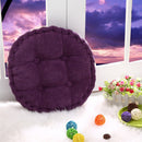 Round Comfortable Breathable Super Soft Cotton Filling Corduroy Seat Cushion Outdoor Dining Picnic Accessory Purple