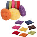 Round Comfortable Breathable Super Soft Cotton Filling Corduroy Seat Cushion Outdoor Dining Picnic Accessory Purple