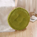 Round Comfortable Breathable Super Soft Cotton Filling Corduroy Seat Cushion Outdoor Dining Picnic Accessory Green