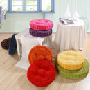 Round Comfortable Breathable Super Soft Cotton Filling Corduroy Seat Cushion Outdoor Dining Picnic Accessory Green