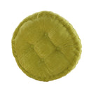 Round Comfortable Breathable Super Soft Cotton Filling Corduroy Seat Cushion Outdoor Dining Picnic Accessory Green
