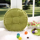 Round Comfortable Breathable Super Soft Cotton Filling Corduroy Seat Cushion Outdoor Dining Picnic Accessory Green
