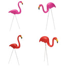 1Pc Red Looking Up Plastic Flamingo Yard Garden Lawn Art Ornaments Decor