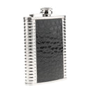 8oz Portable Stainless Steel Liquor Hip Flask Russia Camping Flagon Black