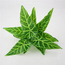 Taro Leaves Artificial Grass Leaf Greenery Foliage Plant Home Decor Green