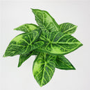 Plastic Foliage Artificial Taro Leaves Grass Bush Home Party Decor Green