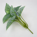 Plastic Foliage Artificial Taro Leaves Grass Bush Home Party Decor Green