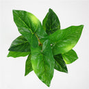 Plastic Artificial Taro Grass 12 Fork Leaves Home Wedding Party Decor