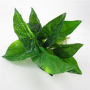 Plastic Artificial Taro Grass 12 Fork Leaves Home Wedding Party Decor