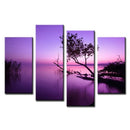 Canvas Modern Purple Lake Home Decor Wall Art Painting Picture Print