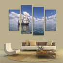 30cm Canvas Modern Decor Wall Art Painting Picture Blue Sky and Ship Print