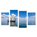 30cm Canvas Modern Decor Wall Art Painting Picture Blue Sky and Ship Print