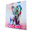 Home Bedroom Kids Room Wall Decor Canvas Modern Decor Wall Art Painting Picture Elephants Print Pattern Charms 20x20cm