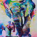Home Bedroom Kids Room Wall Decor Canvas Modern Decor Wall Art Painting Picture Elephants Print Pattern Charms 20x20cm