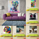 Home Bedroom Kids Room Wall Decor Canvas Modern Decor Wall Art Painting Picture Elephants Print Pattern Charms 20x20cm