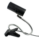 Aquarium Reptile Light Holder Clamp Ceramic Heat Lamp Stand EU Plug Black