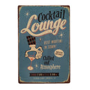 20cmx30cm Tin Sign Bar Pub COCKTAIL Home Club Wall Deco Retro Metal Art Poster