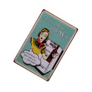 20x30cm Tin Sign COOKING WITH WINE Club Wall Deco Retro Metal Art Poster