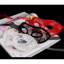 Adjustable Translucent Mask For Women Masquerade Ball Halloween Party Props Supplies White