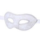 Adjustable Translucent Mask For Women Masquerade Ball Halloween Party Props Supplies White