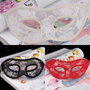 Adjustable Translucent Mask For Women Masquerade Ball Halloween Party Props Supplies White