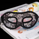 Adjustable Translucent Mask For Women Masquerade Ball Halloween Party Props Supplies Black