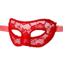 Adjustable Translucent Mask For Women Masquerade Ball Halloween Party Props Supplies Red