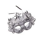 Men Masquerade Ball Mask Carnival Stag Party Retro Venetian Eye Mask Silver4