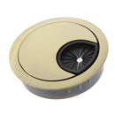 Desk Table Metal Grommet Outlet Wire Cable Cover 50mm Bronze