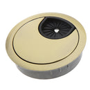 Desk Table Metal Grommet Outlet Wire Cable Cover 50mm Bronze