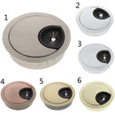 Desk Table Metal Grommet Outlet Wire Cable Cover 50mm Bronze