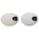 Desk Table Metal Grommet Outlet Wire Cable Cover 80mm Bright Light