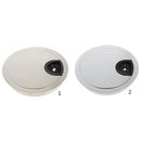 Desk Table Metal Grommet Outlet Wire Cable Cover 80mm Bright Light