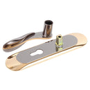 European Simplicity Indoor Latch Keys Lock Room Door Lock Handle Black