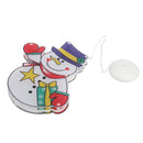 Xmas Home Decor LED Window Lamp Colorful Snowman Modelling Light-Pure White