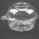 100pcs Clear Plastic Cupcake Cake Dome Favor Box Container for Wedding Party